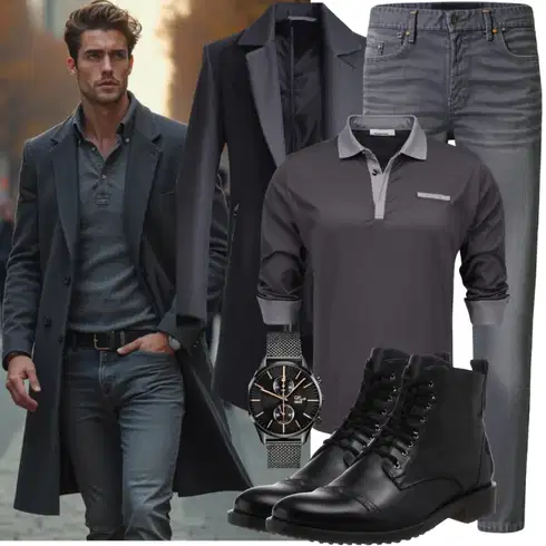 Schwarz Wattierte Stiefel/Gefütterte Stiefelette/Lammfell Stiefel/Flache Stiefelette/Lammfell Winterstiefel/Winterschuh/Winter Stiefelette Tchibo kombinieren
