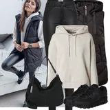 Outfity s pletenými mikinami s kapucí image