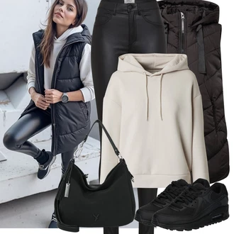 Outfit sa Siva/Smeđa/Ljubičasta/Bež/Kaki Pulover S Kapuljačom Pletena dukserica/Pulover s patentnim zatvaračem/Sportska dukserica/Pulover S Kapuljačom/Otmjena majica s kapuljačom/Džemper s kapuljačom/Hoodie s poluzatvaračem/Džemper od Flisa/Unisex Majica S Kapuljačom/Sportska majica Only Play "Jesenski izgled"