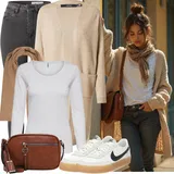 Crne, Zlatne Termo Tajice Outfiti image