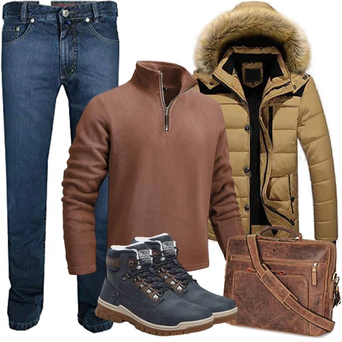 Fell Hellblau/Dunkelblau/Blau/Grau Klassischer Stiefel/Wasserdichter Outdoorschuh/Herren Lederschuhe/Sicherheitsschuh/Wasserfester Schuh/Wasserdichter Stiefel/TrekkingStiefel ARRIGO BELLO kombinieren