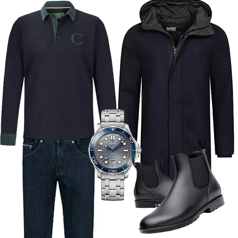 Lack Schwarz GummiStiefel Acfoda kombinierenLook: Schick, Garten, Lack