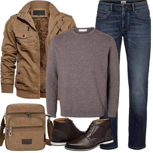 Khaki/Braun Jacke mit Seitlichem Reißverschluss/Frühlingsjacke/Sommerjacke/Winterjacke/Cordjacke/Herbstjacke/Cargojacke/Militärjacke TACVASEN kombinieren
