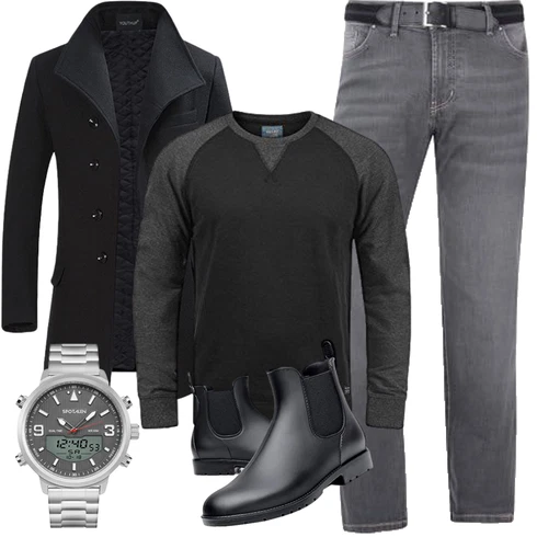 Lack Schwarz GummiStiefel Acfoda kombinierenLook: Schick, Garten, Lack