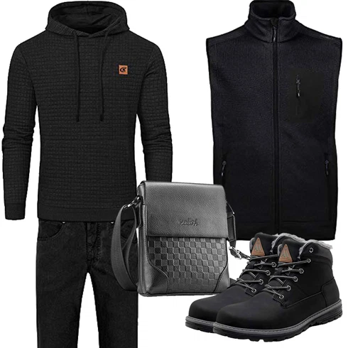 Kurz Schwarz/Dunkelgrau/Braun KapuzenPullover/Hoodie/Ausgefallener Hoodie/Unisex Hoodie/KapuzenPullover/Sport Hoodie/Strick Hoodie YuKaiChen kombinieren