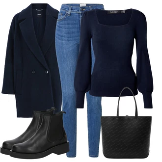 outfit mit Boss "Jesenska obleka za prosti čas"