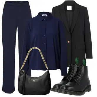 outfit mit Črna Bluza JdY "Jesenska obleka za prosti čas"