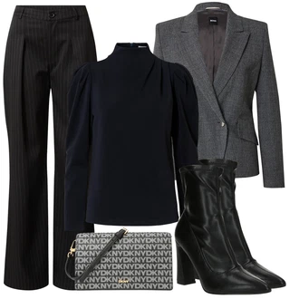outfit mit Boss "Jesenska obleka za prosti"