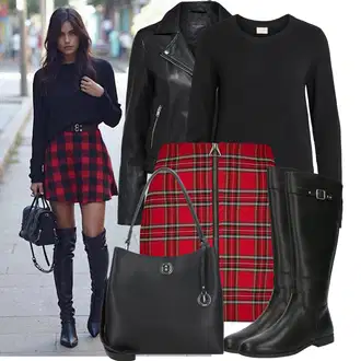 Outfit sa Crna/Tamnosiva/Siva/Bež/Smeđa Sportski dodatak/Novčanik/Privjesak/Maska/Privjesak/Privjesak Za Ključeve L.CREDI "Jesenski outfiti"