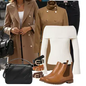 Outfit sa Smeđa/Crna/Ljubičasta Torbica/Torba Za Preko Ramena/Mala Torbica/Torba za rame/Torba za nošenje/Torba preko ramena Calvin Klein Jeans "Jesenski outfiti"