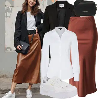 Outfit sa Crna Kargo Blejzer/Oversize Sako/Kožna jakna za muškarce/Kratki Sako/Dugi Sako/Sako od smokinga/Sako Jakna/Boyfriend Sako/Casual Sako/Sakoi za Bluzu/Kožna jakna za muškarce Only "Jesenski outfiti"