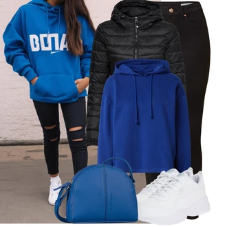 Cilia Outfit s Bílá/Krémová Tenisová bota/Bota na fitness/Tréninková bota/Gymnastická bota/Běžecká bota Puma "Podzimní Look"