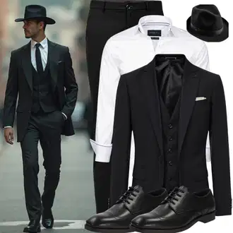 Outfits Oper Festlich mit Weiß/Creme Business Hemd/Bügelfreies Hemd/Businesshemd Tommy Hilfiger "Mafia Outfits"Look: Elegant, Edel, Business, Classic, Büro, Smart Casual, Schlichte, Festlich, Casual, Trendige, Stil