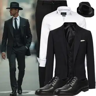 Laufen Outfit mit Schwarz Flache Stiefelette/Gummistiefelette/Lederjacke/Chelsea Boot Tommy Hilfiger "Mafia Outfits"Look: Laufen