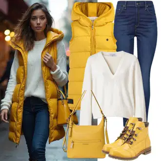 vypchaný Outfit sa Tamnoplava/Plava Kožna Jakna/Zimska jakna/Push-up Traperice/Kožne Cipele/High Waist Traperice/Termo Traperice Noisy may "Modni izgled za jesen"