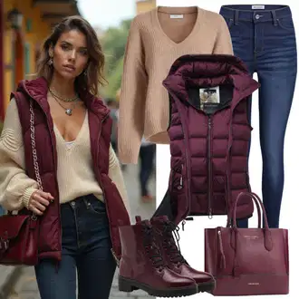 Outfit sa Plava Trapez Traperice/High Waist Traperice/Muška Kožna Jakna/Muška majica/Traperice s Prorezom/Vintage traperice/Dad Traperice/Mom Jean Trendyol "Modni jesenski izgled"