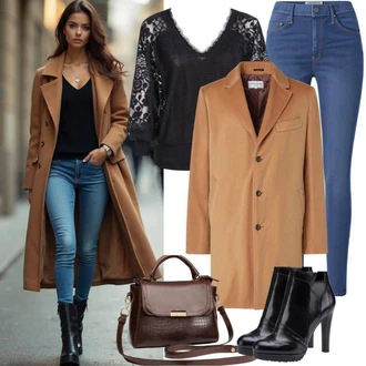 Vysoké Podpatky Outfit s Černá/Hnědá/Bílá Kozačka Na Podpatku/Bota se širokým nohavici/Bota na Platformě/Dlouhá Kozačka/Kozačka po Kolena Steve Madden "Módní vzhled pro podzim"