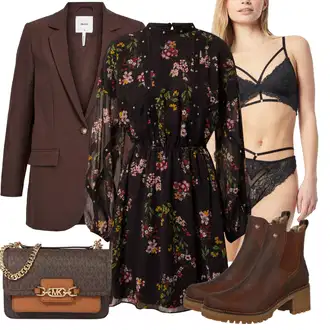 Jesenske Outfiti mit Mini Krilo Trendyol "Obleka za jesen"