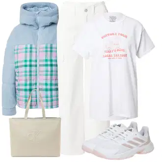 outfit mit Gang "Obleka za jesen"