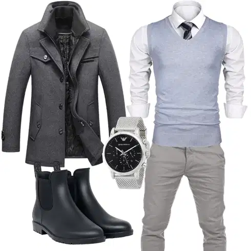 Blau Overall/Wintermantel/Winter Parka Lavnis kombinieren mit Blau Overall/Wintermantel/Jacke Winter Parka Lavnis