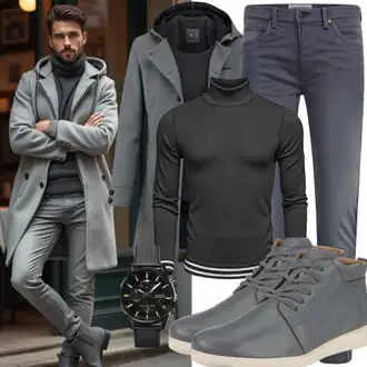 Schicke Outfits mit Blau/Silber/Schwarz/Dunkelgrün Uhren Geschenkset/Uhrwerkzeug/Kettenuhr Tommy Hilfiger "Outfit für den Herbst"
