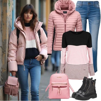 Motorka Outfit s Černá Kozačka Kožená kotníková bota/Chelsea Boty/Kožená bunda/Gumová Kotníková Bota/Motorkářská bota/Kotníková Bota s Podšívkou Desigual "Outfit pro podzim"Look: Pracovní, Jízda na koni, Na Procházku, Motorka