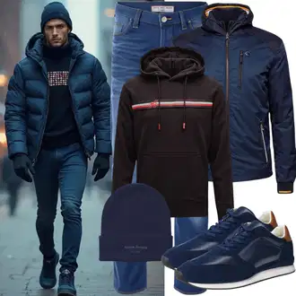 Strick Outfit mit Schwarz Lederjacke/Sport Sweatshirt/Damen Pullover/Women's Fleece Sweatshirts/Pullover mit Stehkragen Napapijri "Perfekt für den Herbst"
