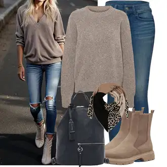 Estetika, Mom Outfit sa Plava/Smeđa/Šareno/Narandžasta Traperice Kožna Jakna/Traperice Standardnog Kroja/Vintage Traperice/Zimska jakna/Traperica Niskog Struka/Traperice Slim Kroja/Traperice s Prorezom/Muška Kožna Jakna/Kožne Cipele/Push-up Traperice G-Star Raw "Trendovska jesenska odjeća"Look: Stil, Rap, Francuske, 70-ich, Mom, Besprijekorno, Ležerno, Transparentan, Prekrasan