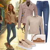 Nadrozměrné Vintage Kožené Bundy Outfity image