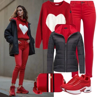 Outfity na tenis Retro s Červená Pásková taška/Klasická Taška Přes Rameno/Taška pro diabetiky/Vějířová brašna/Malá Taška/Brašna/Sportovní Taška Přes Rameno/Taška do pasu Kipling "Perfektní pro podzim"Look: Blokování barev, 70tá léta, Klasické, Italský, Námořní, Retro, Sportovní, Vintage