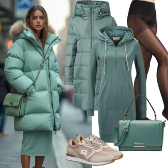 Italský Outfit s Bílá/Béžová/Krémová Teniska Kožené Tenisky/Nízká Teniska/Teniska na platformě/Úzká Teniska/Teniska teddy Tommy Hilfiger "Perfektní pro podzim"Look: Estetika, Cool, Extravagantní, Hip Hop, Italský, Princezny, Skater, Sportovní, Unisex