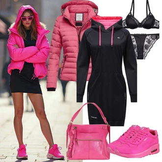 Outfit s Černá Krajkový set spodního prádla/Sada kalhotek podprsenky/Korzetové prádlo/Korselet/Krajkový Body/Korzet/Korzet pod prsa PETITE FLEUR "Perfektní pro podzim"