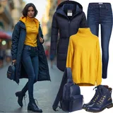 Chic Outfity s Gumovými Kotníkovými Botami image