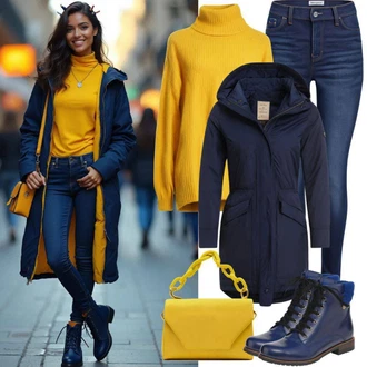 Outfit s Tmavě modrá Plachtařská bunda/Nepromokavé Bund/Funkční Bunda/Bunda s Bočním Zipem/Trekingová bunda Icepeak "Podzimní volnočasový outfit"