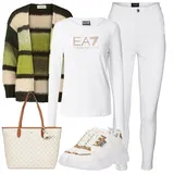 Rjava Superga Usnje outfiti za dame image