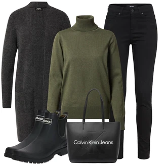 outfit mit Barbour "Popoln za jesen"