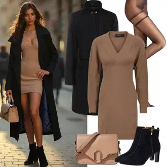 Dresses outfits Plemenita Zima mit Črna Volneni Plašč/Dolg Plašč/Midi Plašč/Oversize Plašč/Dolg plašč/Plašč iz Kašmirja By Malene Birger "Popolno za jesen"Look: Estetski, Plemenita, Prevelik, Eleganten, Pametno priložnostno, Overdressed, Unisex, Poslovna, Modernen, Kul, Univerzitetni, Francoski, Stari denar