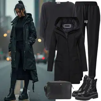 Black Outfits Estetski mit Črna/Srebrna/Siva/Zelena/Rdeča Mini torbica/Torba za čez ramo karl lagerfeld "Popolno za jesen"Look: Brez šivov, Estetski, Pametno priložnostno, Klasična, Kovinski, Plemenita, Premij, Glamurozno, Lak, Metal, Fancy