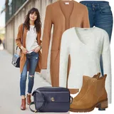 Outfity s pletenými kabáty image