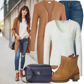 Estetika, Mom Outfit sa Plava/Smeđa/Šareno/Narandžasta Traperice Kožna Jakna/Traperice Standardnog Kroja/Vintage Traperice/Zimska jakna/Traperica Niskog Struka/Traperice Slim Kroja/Traperice s Prorezom/Muška Kožna Jakna/Kožne Cipele/Push-up Traperice G-Star Raw "Jesenska odjeća za svaki dan"Look: Stil, Rap, Francuske, 70-ich, Mom, Besprijekorno, Ležerno, Transparentan, Prekrasan