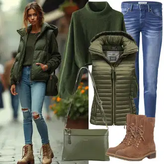 Elegantan Outfit sa Plava Sužene Traperice/Mom Jean/Girlfriend Traperice/Dad Traperice/Skraćene Traperice/High Waist Traperice/Traperice Slim Kroja/Traperice Standardnog Kroja/Zimska jakna/Vintage Traperice DeFacto "Savršeno za jesen"Look: moderne, Francuske, Egirl, Elegantan, Nježna djevojka, Vintage, 90-ich