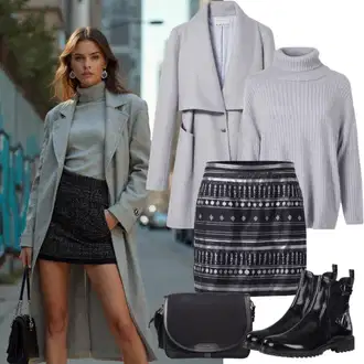 Outfit sa Crna Suknja Iz 90-ih/Mini Suknja/Teniska Suknja Under Armour "Savršeno za jesen"