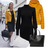 Jesenske haljine većih brojeva outfiti image