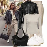 Kožené Bundy Léto Outfity image