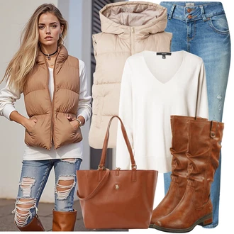 Italský Maxi Outfit s Světle modrá/Modrá Džín s Nízkým Pasem/Push up Džín/Džíny s Dírou/Kotníková Bota/Kožená bunda/Džíny s Rozparkem/Kožené bundy/Džíny s Nízkým Sedem/Slim Fit Džíny LTB "Podzimní outfit pro každý den"Look: Styl, Cool, Italský, Mom, Krásný