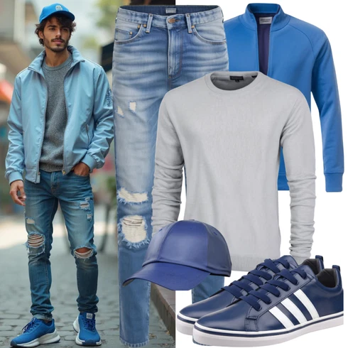 Dunkelblau/Hellblau/Schwarz/Blau Leichte Jacke/KunstfaserJacke/SteppJacke/Puffer Jacke/HybridJacke/IsolationsJacke/Verstaubare Jacke/ThermoJacke Höhenhorn kombinieren