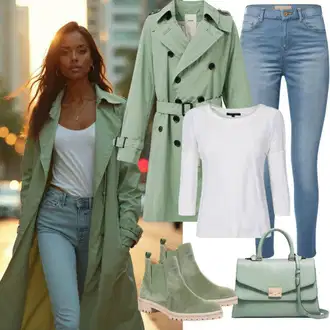 Jízda na koni Outfit s Bílá/Krémová Kašmírový Svetr/Kožená bunda/Fleecová Mikina/Dámský Svetr/Sportovní mikina/Svetr s límečkem happiness İstanbul "Stylový vzhled pro podzim"Look: Jízda na koni, Veslování, Bowling