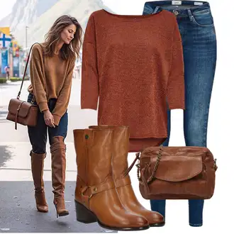 Vintage Outfit s Modrá/Lilové barvy/Tmavě modrá/Světle modrá Džíny s Dírou/Kožené Boty/Push up Džín/Džíny s Rozparkem/Džín s Nízkým Pasem/Džíny s Nízkým Sedem/Navlékací džíny/Kožená bunda/Dámské Džíny s Délkou 7/8 Only "Cool podzimní outfit"Look: Styl, Cool, Krásný, Bezešvé, Skromné, Vintage