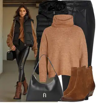 Lesk Outfit s Černá/Bílá/Oranžová/Zelená/Hnědá Kožená Kalhoty/Legíny Kožený Vzhled/Tregíny/Jeggings/Kožený Legíny/Kalhoty z Umělé Kůže/Skinny Kalhoty Only "Vzhled casual"