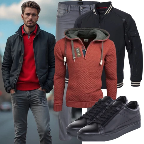Schwarz/Dunkelgrün Herren Lederschuhe/Sneaker Skateschuh/Sneaker Mit Seitlichem Reißverschluss/Wasserfester Schuh/Schmaler Sneaker/Winter Sneaker Rieker kombinieren